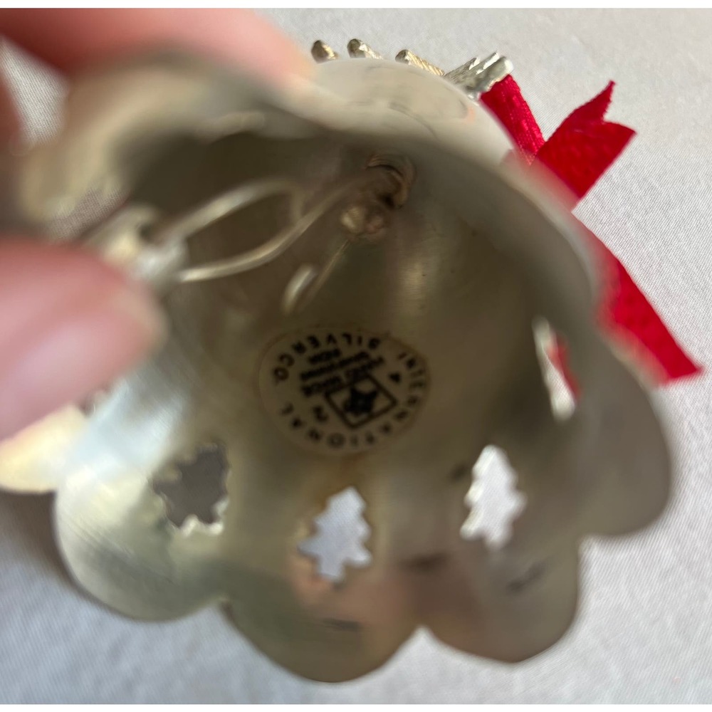 Christmas‎ Ornament Bell 1995 Silverplated in box - Picture 4 of 9